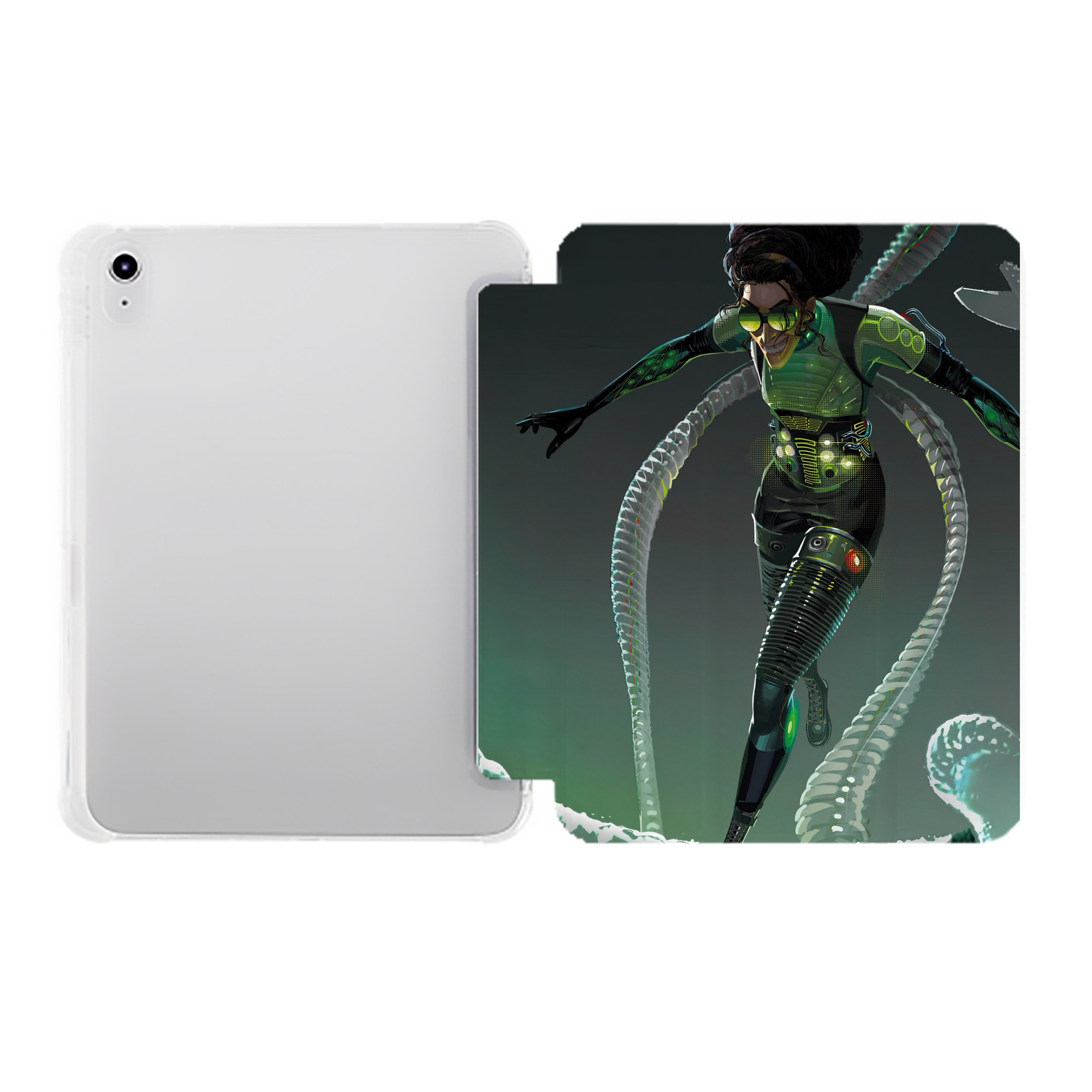 （画像用） Spider Man スパイダーマン IPad ケース ペン収納付き 三つ折りスタンド PUレザー×シリコン 対応機種9.5/10.5/10.9インチ